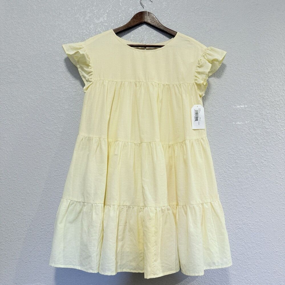 Sadie & Sage Floral Babydoll Dress Size Small Lined Feminine Cottagecore Summer